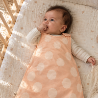 Papaya Big Dots Bamboo Baby Sleeping Bag 1.5 TOG